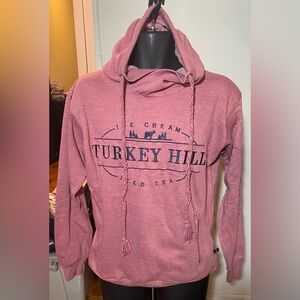 Mens Turkey Hill Light Maroon Hoodie Size L